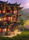 Fictional Mansion in Zhongshu, Guizhou, China.