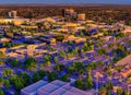 Gateway Center neighborhood in Sacramento, California USA. Royalty Free Stock Photo