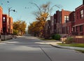 Irving Park neighborhood in Chicago, Illinois USA. Royalty Free Stock Photo