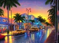 Little River Central neighborhood in Miami, Florida USA. Royalty Free Stock Photo