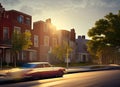 Norwood Park neighborhood in Chicago, Illinois USA. Royalty Free Stock Photo