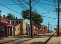 Paveway neighborhood in Detroit, Michigan USA. Royalty Free Stock Photo