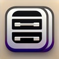 Barcode Scanner Software App Style Icon. Generative AI. Royalty Free Stock Photo