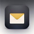 Email Software App Style Icon. Generative AI. Royalty Free Stock Photo