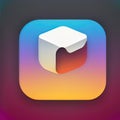 Hack And Slash Software App Style Icon. Generative AI. Royalty Free Stock Photo