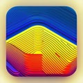 Job Interview Software App Style Icon. Generative AI. Royalty Free Stock Photo