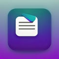 Job Interview Software App Style Icon. Generative AI. Royalty Free Stock Photo