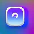 Language Software App Style Icon. Generative AI. Royalty Free Stock Photo
