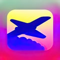 Travel & Local Software App Style Icon. Generative AI. Royalty Free Stock Photo