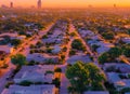 Southwest neighborhood in San Antonio, Texas USA. Royalty Free Stock Photo