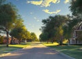Stultz Road neighborhood in Dallas, Texas USA. Royalty Free Stock Photo