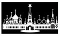 Tolyatti, Samarskaya Oblastâ, Russia. Black & White City Logo. Generative AI.