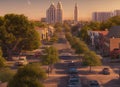 Uptown neighborhood in San Antonio, Texas USA.