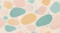 Generative AI Background Image Abstract Terrazzo Texture: A close-up of a terrazzo pattern showcasing a color and form Royalty Free Stock Photo