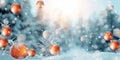 Beautiful_Christmas_panoramic_background_with_snowflakes_and_christmas_1690450182746_1 Royalty Free Stock Photo