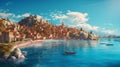 Beautiful panoramic image of bay of resort town 1690447917937 5
