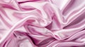 Generative AI Beautiful purple pink silk satin background Soft folds Shiny fabric Luxury lilac background with cop