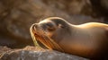 A_beautiful_shot_of_a_California_sea_lion_seal_1 Royalty Free Stock Photo