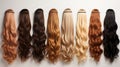 Generative AI, Beauty salon hair extensions different colors