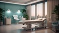 Beauty salon interior Massage area 1695522665426 2 Royalty Free Stock Photo