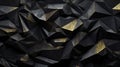 Black_and_Gold__crumpled_paper_texture_background_2 Royalty Free Stock Photo