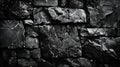Generative AI Black and white grunge Rock texture Dark stone background Mountain surface texture Closeup It looks Royalty Free Stock Photo