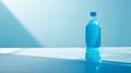 Generative AI Blue bottled isotonic energy drink hydrolyzed sport beverage Body hydration solves dehydration prob