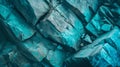 Generative AI Blue green rock background Toned mountain texture Closeup The combination of dark turquoise color an Royalty Free Stock Photo