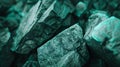 Generative AI Blue green rock background Toned mountain texture Closeup The combination of dark turquoise color an Royalty Free Stock Photo