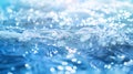 Generative AI Bluewater waves on the surface ripples blurred Defocus blurred transparent blue colored clear calm w Royalty Free Stock Photo