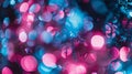 Generative AI Blur color flare Neon glow background Bokeh radiance reflection Defocused fluorescent blue pink ligh Royalty Free Stock Photo