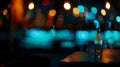 Generative AI blur dark bar or cafe at night business concept. Royalty Free Stock Photo