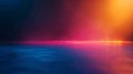 Generative AI Blur glow overlay Neon light flare Futuristic glare Defocused fluorescent navy blue pink orange colo Royalty Free Stock Photo