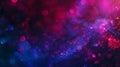 Generative AI Blur neon background Color glow Light flare Bokeh sparks texture Defocused blue red purple flecks ra Royalty Free Stock Photo