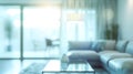 Generative AI Blurred Contemporary Modern living room interior design Blur Interior background concept business co