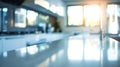 Generative AI blurred image of modern kitchen interior for background business concept. Royalty Free Stock Photo