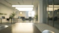 Generative AI Blurred office interior space background business concept. Royalty Free Stock Photo
