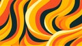 Generative AI, Bold and Creative: Abstract Pattern with Yellow and Orange Lines