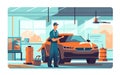 Generative AI Car Service Repairs and- Royalty Free Stock Photo