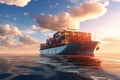 Generative AI a cargo ship that carries goods at sea