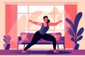 Generative AI Characters Doing Yoga Practice-