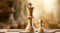 Generative AI, Chess pieces on a chessboard, game Royalty Free Stock Photo