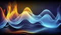 Generative AI, Chromatic Wave: A Soothing and Serene Abstract Wallpaper