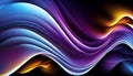 Generative AI, Chromatic Wave: A Soothing and Serene Abstract Wallpaper