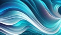 Generative AI, Chromatic Wave: A Soothing and Serene Abstract Wallpaper