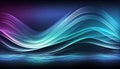 Generative AI, Chromatic Wave: A Soothing and Serene Abstract Wallpaper