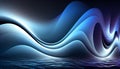 Generative AI, Chromatic Wave: A Soothing and Serene Abstract Wallpaper