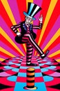 Generative AI Circus Carnival Clown Character- Royalty Free Stock Photo