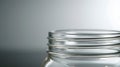 Generative AI Close empty glass jar for food and canned food with clipping path business concept.