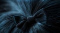 Generative AI Close up of black hair bow on dyed hair in air touch or shatush technique business concept. Royalty Free Stock Photo